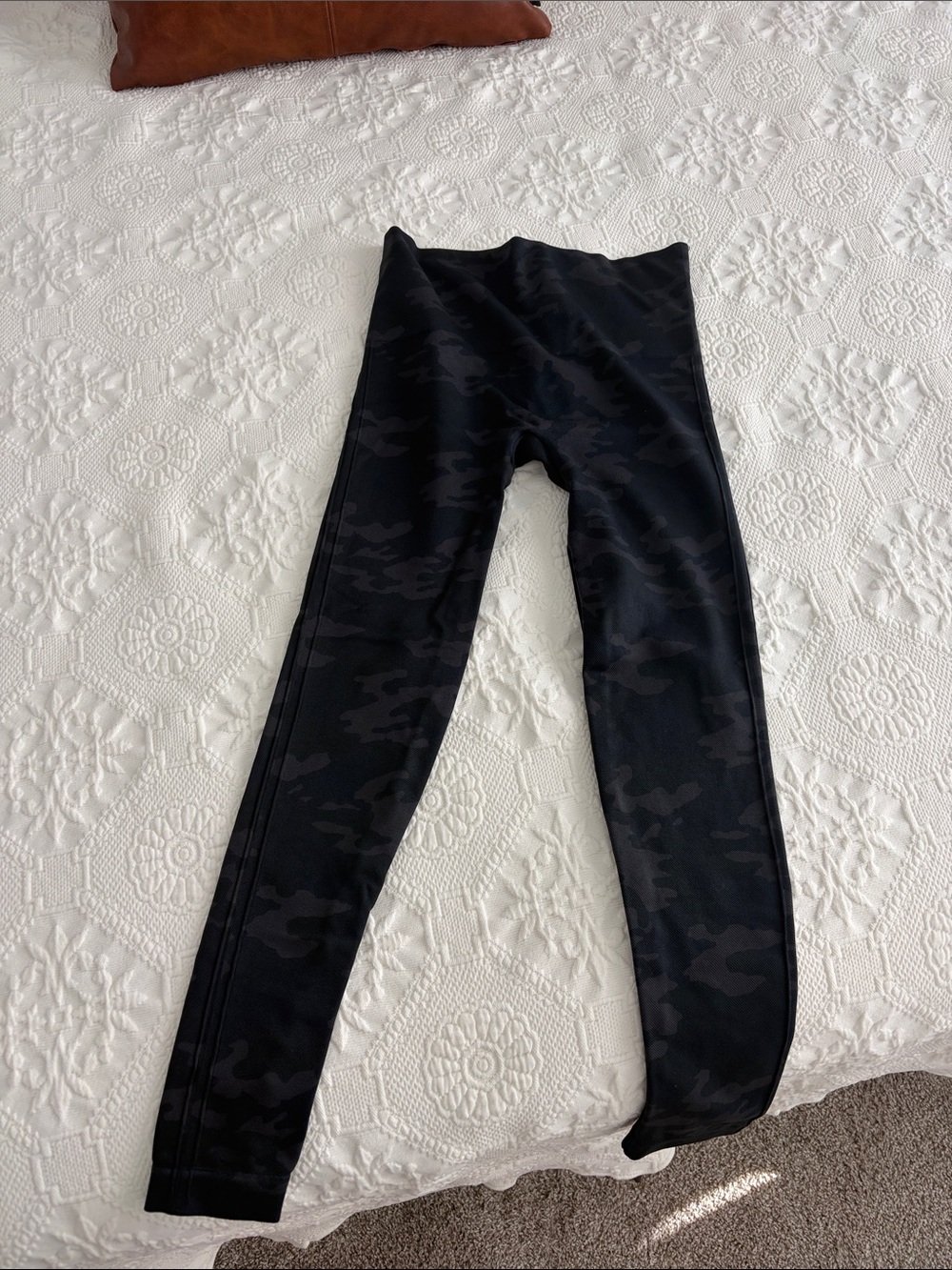 Spanx Black Camo Leggings - Comfortable Everyday Bottoms